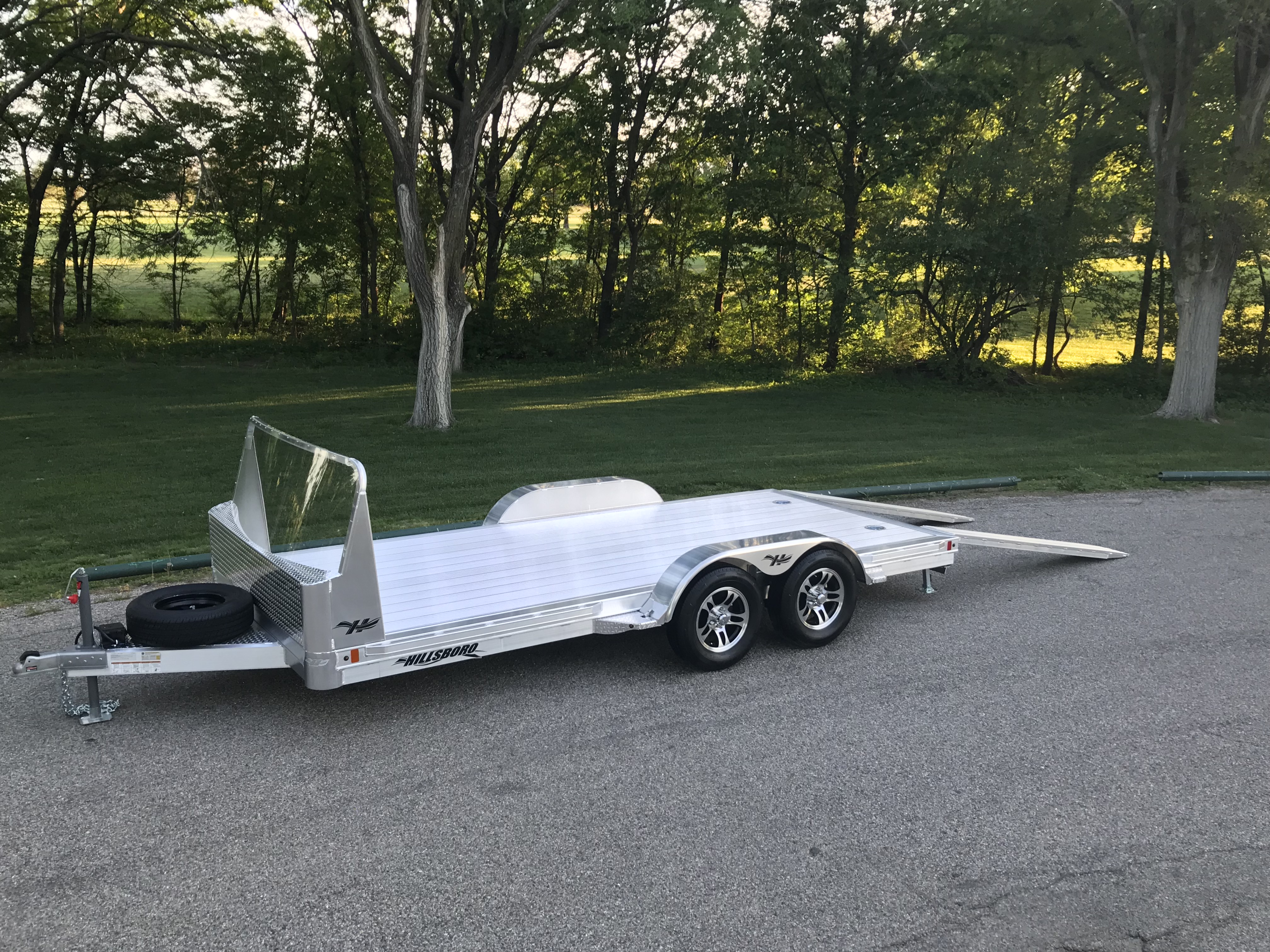 3500 lb Axle - Aluminum Open Car Hauler | Hillsboro Trailers and Truckbeds